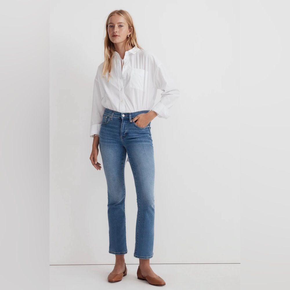 Madewell Blue Flare Wide Leg Jeans